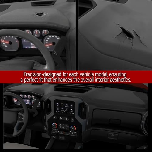 ANDPLAY Dashboard Dash Cover Compatible with GMC Yukon/Yukon XL 1500 2500 2007-2014 and Chevy Suburban 1500 2500 2007-2014, Fit Chevy Silverado 1500 2500HD 3500HD (LTZ Only) 2007-2013 Black - size: 2007-2014 | Fit Chevy Suburban