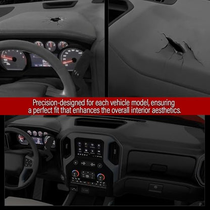 ANDPLAY Dashboard Dash Cover Compatible with GMC Yukon/Yukon XL 1500 2500 2007-2014 and Chevy Suburban 1500 2500 2007-2014, Fit Chevy Silverado 1500 2500HD 3500HD (LTZ Only) 2007-2013 Black - size: 2007-2014 | Fit Chevy Suburban