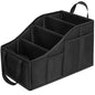 Car Seat Organizer Backseat Car Organizer with 4 Compartments, 4 Cup Holders and 7 Mesh Pockets for Front and Rear Seat, Black - color: Black