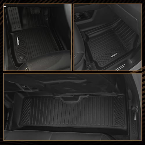 Naibeve Floor Mats for 2019-2024 2025 Toyota RAV4 Gas- All Weather for Toyota RAV4 Floor Mats & Cargo Mat & Backrest Mats Waterproof Interior Accessories - size: 4)RAV4 Gas|2019-2025