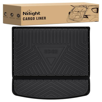 Nilight Cargo Mats for Ford Edge 2015 2016 2017 2018 2019 2020 2021 2022 2023 2024 2025 All Weather Protection Heavy Duty Cargo Liners - color: 2015-2025 Ford Edge|Cargo Mat
