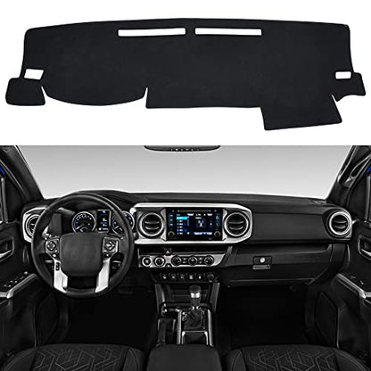 Dashboard Dash Board Cover Mat Carpet Compatible with Toyota Tacoma 2016-2023 - style: Fit for 2016-2021 Toyota Tacoma