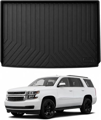 Mixsuper Custom Fit Cargo Liner for Chevrolet Suburban/GMC Yukon XL/Cadillac Escalade ESV 2015-2020, All Weather Cargo Mat Rear Trunk Liner Behind The 3rd Row Seats Black - size: Fit for Chevrolet Suburban | 2015-2020