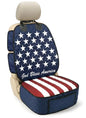 Waterproof Front Seat Car Cover, 1 Pack, Dog Car Seat Cover with Side Flaps, Nonslip Scratchproof, for Cars, Trucks, SUVs, Jeep (Stars & Stripes, Front Seat Cover)