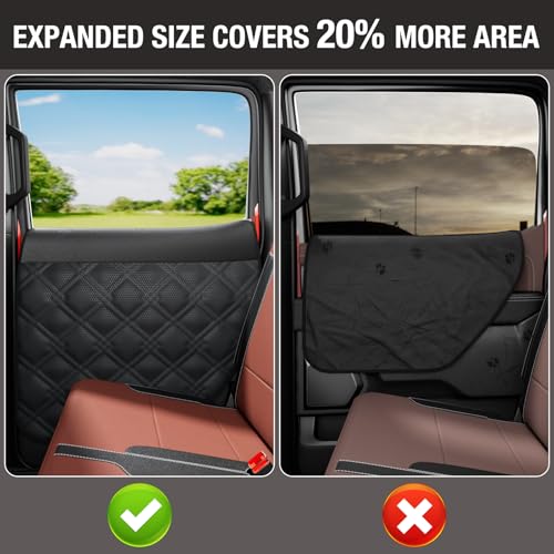 Dog Car Door Protector – 20% Larger Design for Trucks & Large SUVs, Thickened Waterproof Door Panel Covers, Protects Doors from Dog Scratching - size: Standard [Fit for Large SUV and Trucks]
