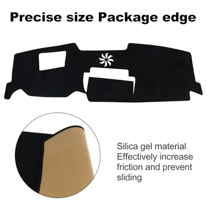 Dashboard Cover Mat for Mazda 2023-2025 2026 CX-50 CX50 Accessories (with HUD) Black Flannel Material Anti-Slip Dash Cover Mat Sunshade Glare UV Rays Protector - size: for Mazda 2023-2026 CX-50