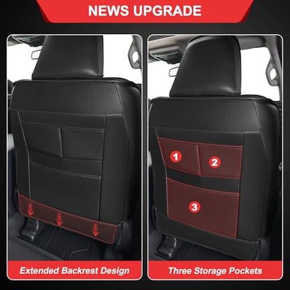 TTX LIGHTING Seat Covers for Buick Envision 2021-2026 Full Set 5 Seats Premium Waterproof Faux Leather Airbag Compatible Custom Fit Buick Envision Seat Covers Black - size: 14.Envision 2021-2026 5 Seat Full Set