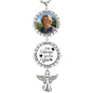 Custom Photo Pendant - Personalized Memorial Car Charm Interchangeable Charms (Wings/Heart)(gem-5) - color: Gem-5