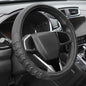 Auto Dynasty Steering Wheel Cover, Breathable Microfiber Leather Car Steering Wheel Protector with Non-Slip Grip Pattern, Inner Rubber Lining, [14 1/2 to 15 Inches] Universal Fit Cars Trucks SUVs - color: 3D Texture A