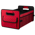 Car Trunk Organizers and Storage for SUV, Collapsible Multi Compartment Container Box Adjustable Car Accessories for Women Men, Red