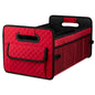 Car Trunk Organizers and Storage for SUV, Collapsible Multi Compartment Container Box Adjustable Car Accessories for Women Men, Red