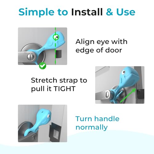 Baby Proofing Door Stopper, Door Pinch Guards Protect Child Fingers & PET Tails. Baby Safety Finger Protectors Prevent Pinch Injuries – Kids and Adults Love Whale Pinch Guard (Blue) - color: Blue