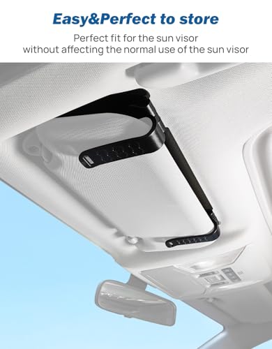 JOYTUTUS Sun Visor Extender for Cars, Polarized Sun Visor Extender Universal Sun Blocker UV400, Adjustable Visor Extension for Car Visor,Double-Clip,Anti Glare Stray Light - size: Standard Polarized Extender