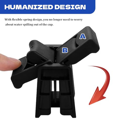 Cup Holder Insert Divider, Car Cup Holder Insert, Drink Holder Insert Replaces 55618-0E170-C0, Car Accessories Center Console Cup Holder Divider Compatible with Toyota Highlander 2014-2019