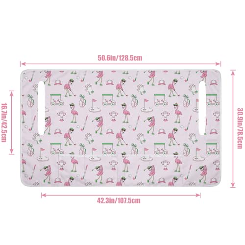 Golf Cart Seat Covers Golf Cart Seat Towel Blanket Group - color: Pink golf 4 Pockets B