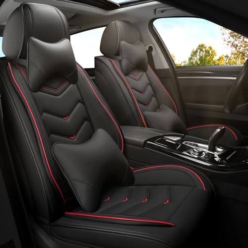 Car Seat Covers for Lexus RX 350 2007-2026, Premium Nappa Leather Car Seat Cover, Stylish Sport Seat Covers， Automobile Seat Cover Sets.(Luxury 2 Seats/Black) - color: Black, size: Luxury 2 Seats