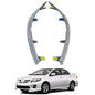 2Pcs Car Upper Central Dashboard Cover Trim Strip Compatible with 2009 2010 2011 2012 2013 Toyota Corolla Replaces# 55436-12040 55436-02330 55435-02370 Left & Right Side Dash Board Strips