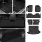 Floor mats & Trunk Mat & Backrest Mat Fit for 2025 2026 Chevy Equinox Fuel (Non EV)/GMC Terrain Cargo Mat All Weather TPE Protection Waterproof Floor Liners 2025 Equinox Accessories,Black - size: Full Set Mats for 2025 2026 Equinox