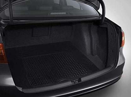 PIC AUTO Heavy Duty Cargo Liner, Trimmable All-Weather Rubber Trunk Mat for Cars, SUVs, Vans & Trucks, Anti-Slip Backing, Durable Protection, Large, Black - color: Black