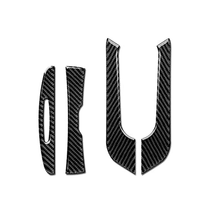 for 2011-2023 Dodge Charger / 2015-2023 Chrysler 300 Accessories Center Armrest Box Cover Decals Carbon Fiber Stickers - color: 4pcs Armrest Storage Box