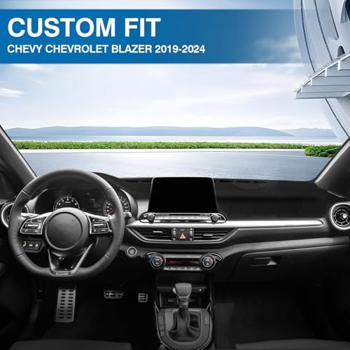KUST Black Dash Cover for Kia Forte/K3 2019 2020 2021 2022 2023 2024 (S, EX, FE, LX, LXS, GT, GT-Line) Polyester Dashboard Cover Non-Slip Custom Fit Dash Mat Windshield Sunshade Glare - size: Forte 19-24(black)