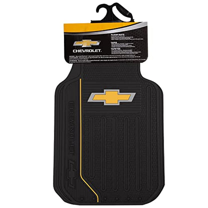 Plasticolor 001620R03 Chevrolet Chevy Logo Elite Universal Fit Car Truck SUV Front Floor Mats Pair