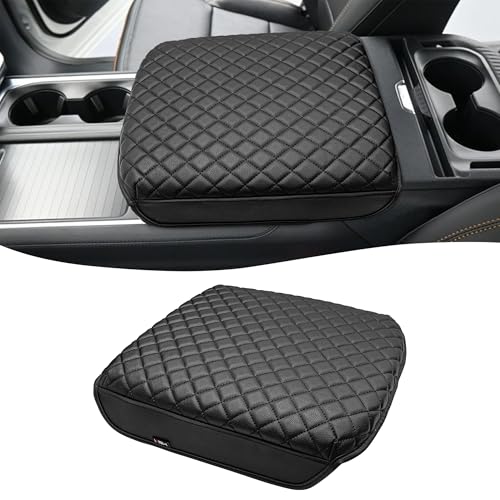 KBH Center Console Armrest Cover for 2025 2026 Ford Expedition, Durable Arm Rest Cover for Car, Thick Cushion Pad Protector, Anti-Scratch, Black (Fits Bucket Seat Console Only)