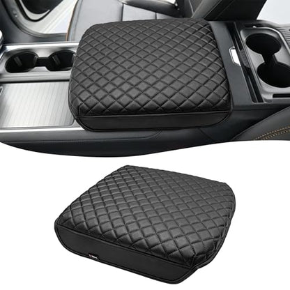 KBH Center Console Armrest Cover for 2025 2026 Ford Expedition, Durable Arm Rest Cover for Car, Thick Cushion Pad Protector, Anti-Scratch, Black (Fits Bucket Seat Console Only)
