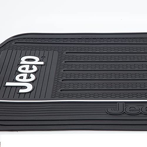 Plasticolor 001611ZX4 Jeep Elite 4pc Front and Rear Floor Mat kit