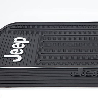 Plasticolor 001611ZX4 Jeep Elite 4pc Front and Rear Floor Mat kit