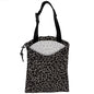 Car Trash Bag Hanging Black Gray Leopard Print Car Trash Can for Back Seat Waterproof Car Trash Bin with Adjustable Straps and Drawstring for Car Accessories Vehicle Travelling Camping - color: Black Gray Leopard Print