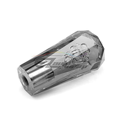 EZAUTO WRAP Shift Knob Stick Crystal Transparent Bubble Gray Throw Gear Shifter 10cm - color: Gray, size: 10cm