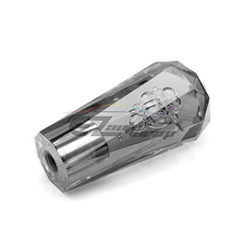 Shift Knob Stick Crystal Transparent Bubble Gray Throw Gear Shifter 10cm - color: Gray, size: 10cm