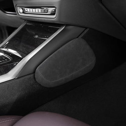 BETTERHUMZ Car Leg Pad Cushion for Alcantara Compatible with BMW 1 2 3 4 5 6 7 Series X1 X2 X3 X4 X5 X6 X7 Center Console Armrest Cushion Accessories (Passenger Side) - style: Passenger Side