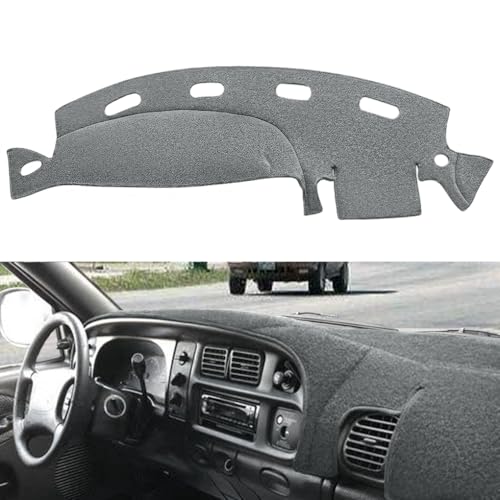 Yiz Dashboard Cover Dash Cover Mat Pad Custom Fit for Dodge Ram 1500 2500 3500 1998 1999 2000 2001 (98-01DarkGray) Y21 - color: 98-01DarkGray