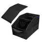 Car Seat Organizer - Passenger Seat Organizer, Collapsible Small Car Seat Storage Organizer with Lid（Black）