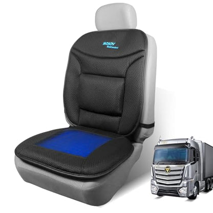 Truck Seat Cushion – Gel Memory Foam Seat Pad with Lumbar & Back Support, for Office Chair, Car & Semi-Truck, Pain Relief & All-Day Comfort
