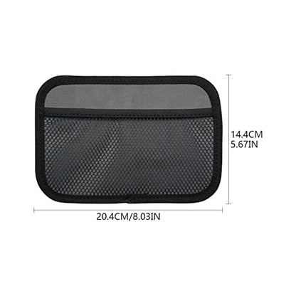 INNOLIFE 4-Piece Car Organizer Net Pocket, Side Pocket Holder, Phone Sunglasses Storage - 8"x5.75"