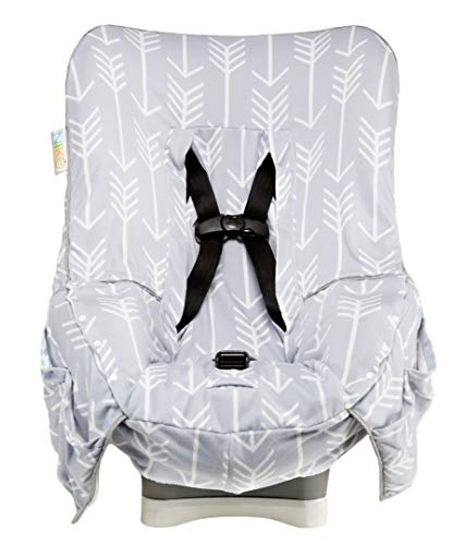 Niko Easy-Wash Children's Car Seat Cover & Liner - Cotton Jersey Gray & White Arrow Pattern - Universal FIT - Crash Tested - Waterproof SEAT Bottom - Easy to Clean - Machine Washable - color: Gray & White Arrow Cotton Jersey