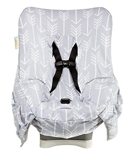 Niko Easy-Wash Children's Car Seat Cover & Liner - Cotton Jersey Gray & White Arrow Pattern - Universal FIT - Crash Tested - Waterproof SEAT Bottom - Easy to Clean - Machine Washable - color: Gray & White Arrow Cotton Jersey