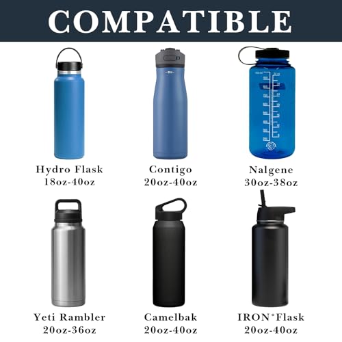 Linkidea Car Seat Side Organizer - Compatible with Yeti Rambler & Hydro Flask Bottles, Hanging Bag for Large Bottles, Green