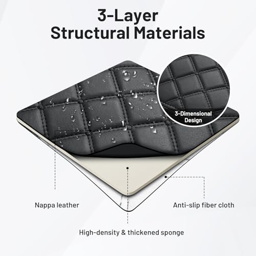 Autorder Center Console Cover for 2011-2019 2020 2021 Jeep Grand Cherokee Accessories Armrest Cover Anti-Scratch Middle Console Pad Leather Armrest Protector - size: 11-21 Jeep Grand Cherokee