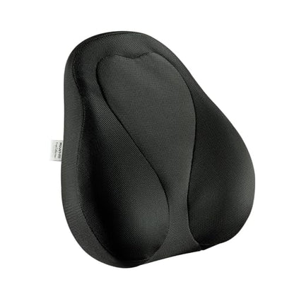 Mount-It! Office Chair Cushion, Lumbar Support Pillow for Office Chair, Back Support for Work, Office, Gaming with Memory Foam Filling for Back Pain Relief, Improve Posture, Black with Washable Cover