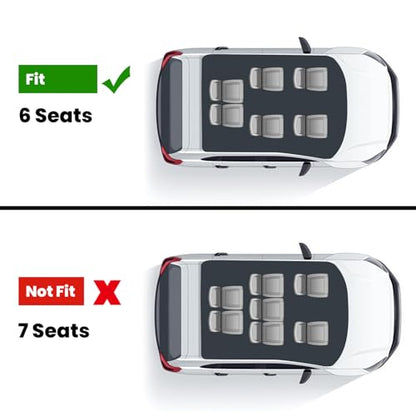 LASFIT Floor Mats Fit for Mercedes Benz GLS 450/580/63 AMG 2020-2026 (Only Fit 6 Seats with Center Console), All Weather TPE Floor Liners for Mercedes GLS 2020-2026, 1st & 2nd & 3rd Row Set - size: 2020-2026|For Mercedes Benz GLS|Floor Mats