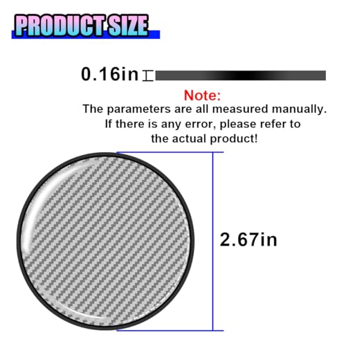 2PCS Sports Racing Car Cup Holder Coasters, 2.67 Inch Carbon Fiber Automotive Cup Holder Insert Coaster Pad, Non-Slip Shockproof Vehicle Interior Drink Cups Mat for RV, SUV, Truck(Silver) - color: Silver