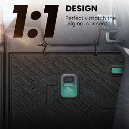 LASFIT Rear Seat Back Protector for Honda HR-V 2023-2027,All Weather TPE Pet Friendly Custom Fit HR-V Second Row Back Seat Cover Backseat Mat Liner - style: 6）For Honda HR-V | 2023-2026 | Back Seat Cover