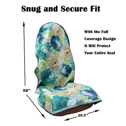 Car Seat Cover Protector Front Seats,for Gym Workout,Running,Swimming,Beach and Hiking,Waterproof Sweat Towel Bucket Seat Covers for Cars SUV Trucks (Chrysanthemum, 1Pcs)