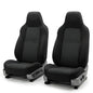 FH Group Car Seat Covers High Back Classic Cloth Front Pair Set with Gift, Easy to Install - Universal Fit for Cars, Trucks & SUVs (Black) FB102102 - color: Black, size: Front Set