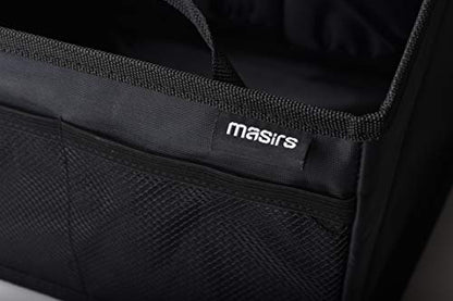 Masirs Back Seat Car Organizer, Neatly Organize Items While Traveling, Folds Flat for Easy Trunk Storage - style: Car Organizer