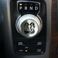 Gear Shift Switch Knob Cover Aluminium Dial Shifter Trim Plate for 1500/2500, 300/200 (Black-RM) - color: Black-RM